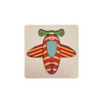 Mini Ahşap Helikopter Puzzle