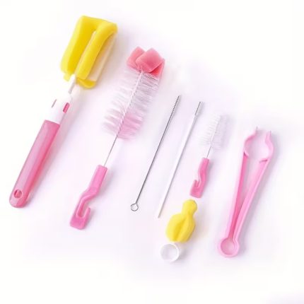 Biberon temizleme fırçası seti Pembe