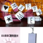 10'lu Lightbox Işıklı Harf Mesaj Panosu Dekoratif Harf Işık Zinciri