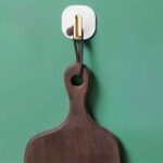 2li Yapışkanlı Retro Askılık Dolap Kapak Kulpu Beyaz - Görsel 2