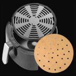 50 Adet Air Fryer Pişirme Kağıdı Tek Kullanımlık Hava Fritöz Yağ Geçirmez Yapışmaz Gıda Pişirme Kağıdı Yuvarlak Delikli Model - Görsel 3