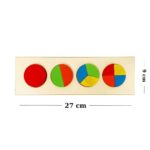 Ahşap Daire Geometrik Şekillerle Öğrenme Eğitici Oyunu - Görsel 2