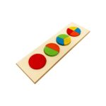 Ahşap Daire Geometrik Şekillerle Öğrenme Eğitici Oyunu - Görsel 3