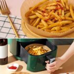 Air Fryer Pişirme Yağlı Kağıdı Yağ Geçirmez Yapışmaz Gıda Bir Çok Modele Uyumlu Pişirme Kağıdı Yuvarlak Tabak Model - Görsel 3