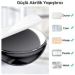 Buffer Çok Amaçlı Kablo Tutucu Akrilik Güçlü Yapışkanlı Organizer Düzenleyici 16 Parça Set Kolay Kullanımlı - Görsel 4