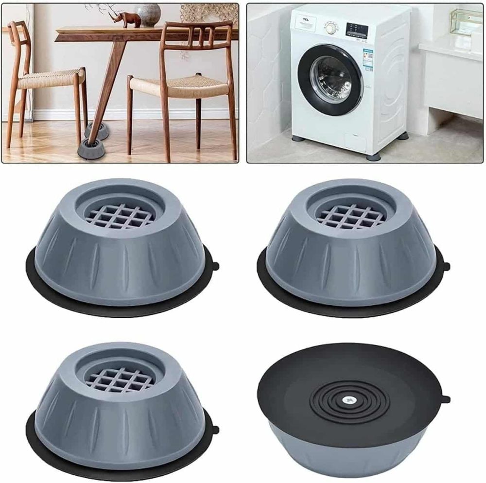 Titreşim Önleyici Çamaşır Makinesi Ayağı 4lü Set | Gürültü Azaltıcı Kaymaz Ped