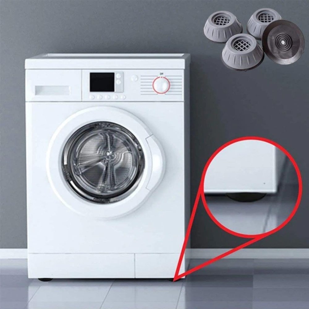 Titreşim Önleyici Çamaşır Makinesi Ayağı 4lü Set | Gürültü Azaltıcı Kaymaz Ped