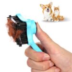 Evcil Hayvan Kedi Köpek Tüy Toplayıcı Otomatik Tuşlu Pet Tarak - Görsel 2