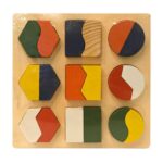 Geometrik Şekiller İki Parça Puzzle - Görsel 3