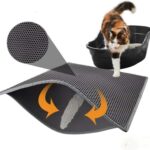 Kedi Tuvalet Önü Kum Toplayıcı Temizleyici Elekli Gri Paspas, Renkli, Medium