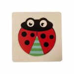 Mini Ahşap Uğur Böceği Puzzle