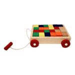 Playwood Renkli Küplerle Birlikte Eğitici Ahşap Bloklu Araba - Görsel 3