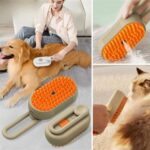 Saplı Su Püskürtmeli Kedi Köpek Fırçası Masaj Etkili Tüy Toplama Tarağı - Görsel 2