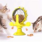 Vantuzlu Zilli İnteraktif Dönebilen Mama Kaplı Renkli Eğlenceli Eğitici Kedi Oyuncağı - Görsel 3