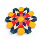 Ahşap 125 Parça Renkli Blok Tangram Puzzle Seti - Eğitici ve Eğlenceli Oyun - Görsel 4