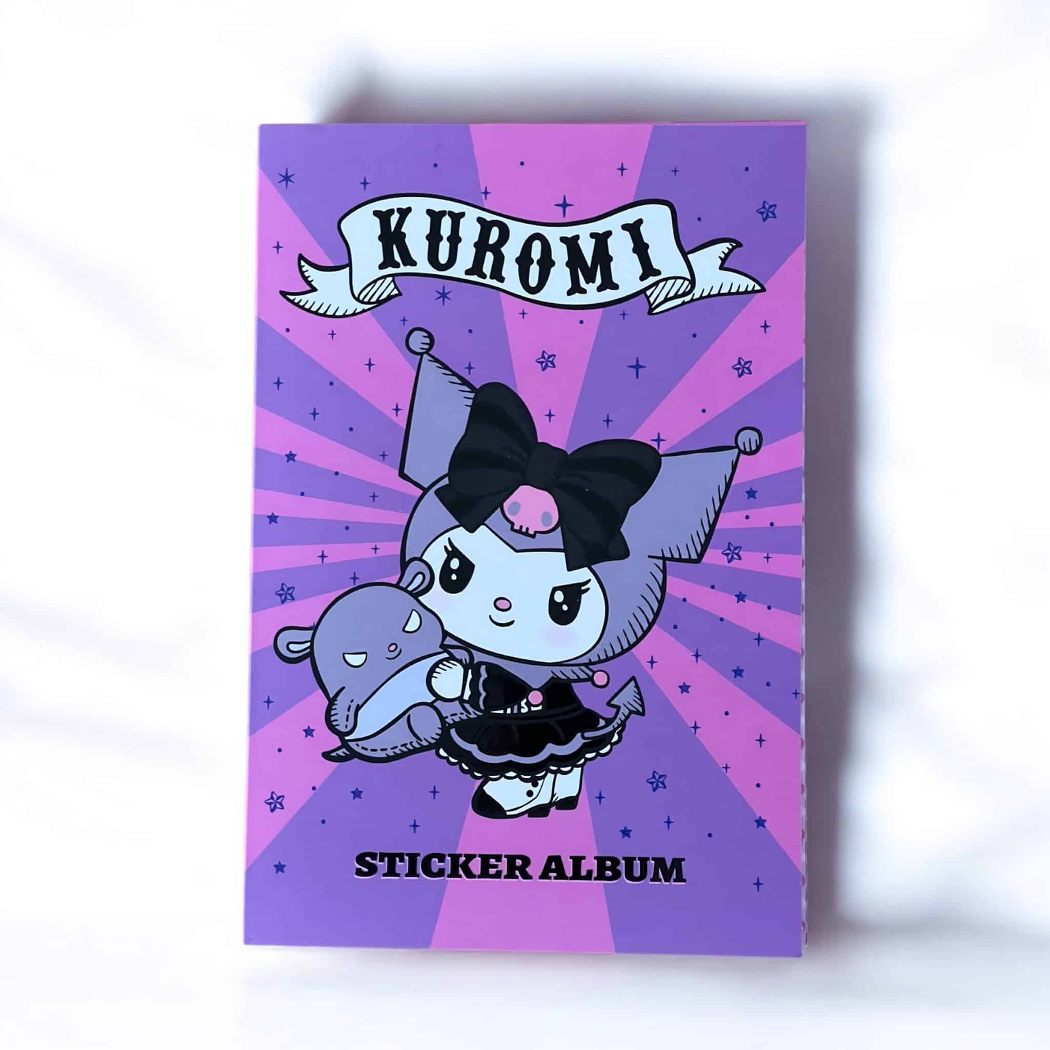 hello-kitty-ve-arkadaslari-kuromi-sticker-albumu-eglenceli-sticker-defteri-2323.jpg Mor-Pembe Kuromi Sticker Albümü Kuromi Gotik Sticker Defteri - Mor ve Pembe Çizgi Karakter Koleksiyonu - Görsel 1