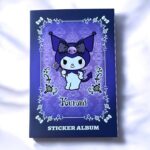 Lüks Gotik Kuromi Sticker Albümü Kuromi Sticker Defteri - Gotik Tarz ve Gül Motifleri