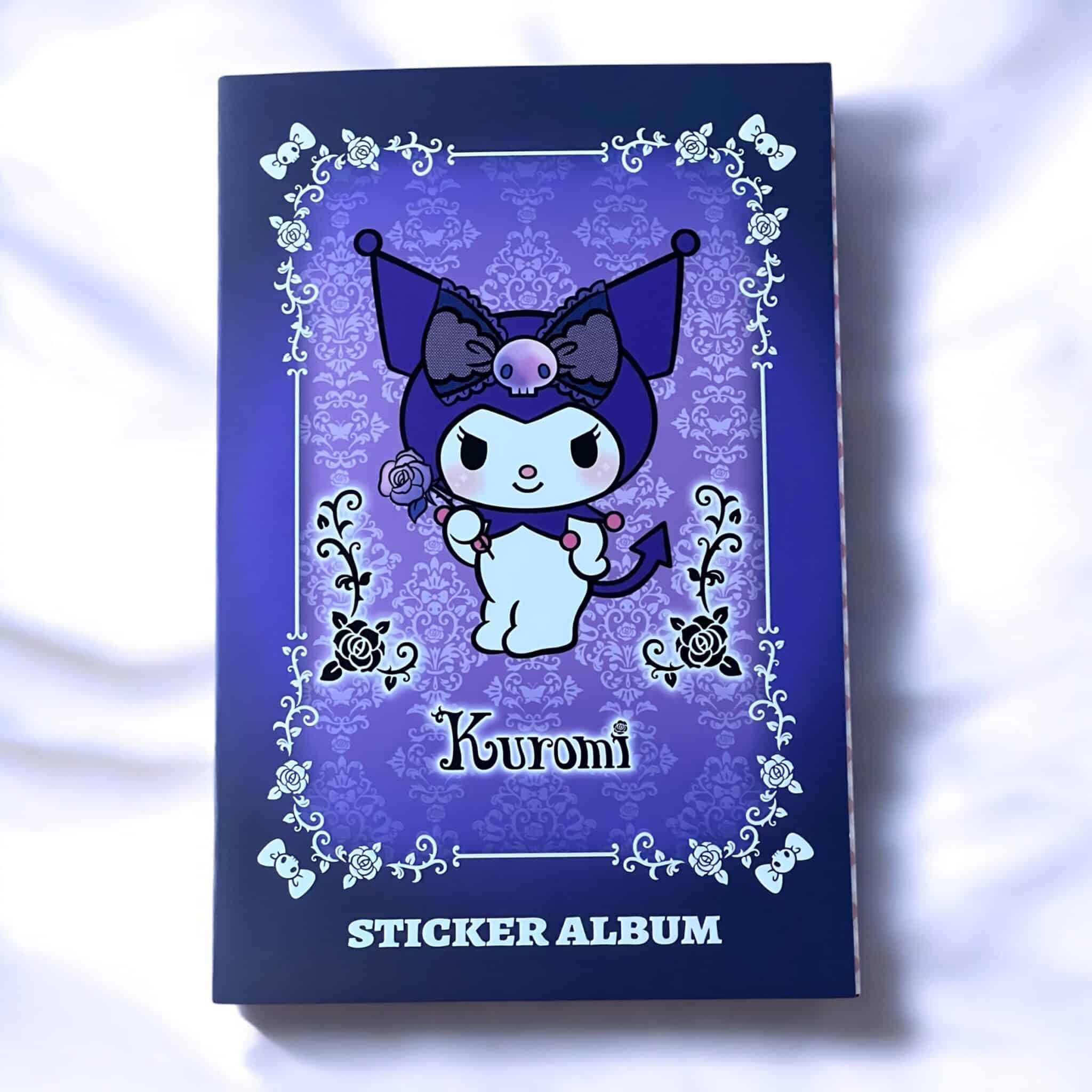 hello-kitty-ve-arkadaslari-kuromi-sticker-albumu-eglenceli-sticker-defteri-2337.jpg Lüks Gotik Kuromi Sticker Albümü Kuromi Sticker Defteri - Gotik Tarz ve Gül Motifleri - Görsel 1
