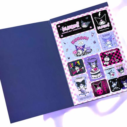 Lüks Gotik Kuromi Sticker Albümü Kuromi Sticker Defteri – Gotik Tarz ve Gül Motifleri