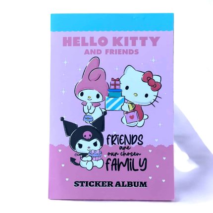 Hello Kitty ve Arkadaşları – Sevimli Sticker Albümü Hello Kitty Melody ve Kuromi Sticker Defteri Koleksiyonu