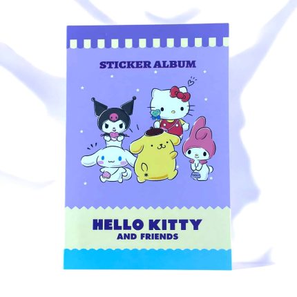 Mor Kapak Hello Kitty Sticker Albümü Hello Kitty ve Dostları Sticker Defteri – Arkadaşlık Temalı Koleksiyon