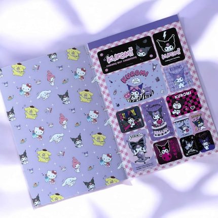 Mor Kapak Hello Kitty Sticker Albümü Hello Kitty ve Dostları Sticker Defteri – Arkadaşlık Temalı Koleksiyon