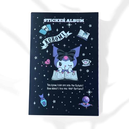 Gotik Siyah Kuromi Sticker Albümü Kuromi Karanlık Mistik Sticker Defteri – Fal ve Sihir Temalı Koleksiyon