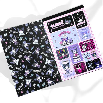 Gotik Siyah Kuromi Sticker Albümü Kuromi Karanlık Mistik Sticker Defteri – Fal ve Sihir Temalı Koleksiyon