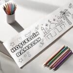 Ramazana Özel 30x500 cm Boyama Rulo Kağıdı, Ramazan Temalı 5 mt Boyama Etkinlik Rulo Kitabı