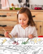 Ramazana Özel 30x500 cm Boyama Rulo Kağıdı, Ramazan Temalı 5 mt Boyama Etkinlik Rulo Kitabı - Görsel 3