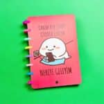 Canım Ben Şimdi Çileden Çıktım, Nereye Geleyim? - Tasarım Defter, Kalp Spiralli Çizgili Defter, Hediyelik Defter