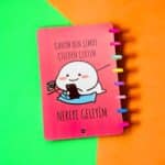 Canım Ben Şimdi Çileden Çıktım, Nereye Geleyim? - Tasarım Defter, Kalp Spiralli Çizgili Defter, Hediyelik Defter - Görsel 3