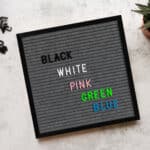 Ahşap Çerçeveli Keçe Harf Panosu (BEYAZ HARF), Özel Keçe Letter Board 170 Parça Harf ve Sembol Dahil | Bebek Fotoğraf Panosu
