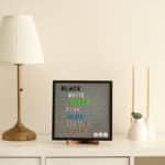 Ahşap Çerçeveli Keçe Harf Panosu (BEYAZ HARF), Özel Keçe Letter Board 170 Parça Harf ve Sembol Dahil | Bebek Fotoğraf Panosu - Görsel 2