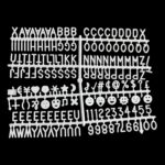 Ahşap Çerçeveli Keçe Harf Panosu (BEYAZ HARF), Özel Keçe Letter Board 170 Parça Harf ve Sembol Dahil | Bebek Fotoğraf Panosu - Görsel 4
