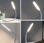 Bakgelal USB Bağlantılı 3 Kademeli Dokunmatik Esnek Masa ve Okuma Lambası 14 Ledli
