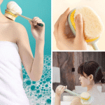 Bakgelal 2'si 1 Arada Çift Taraflı Uzun Saplı Fırçalı Banyo Vücut Sırt Fırçası Banyo Lifi - Görsel 2
