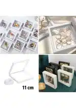 Standlı 3D takı saklama kutusu farklı görünümler