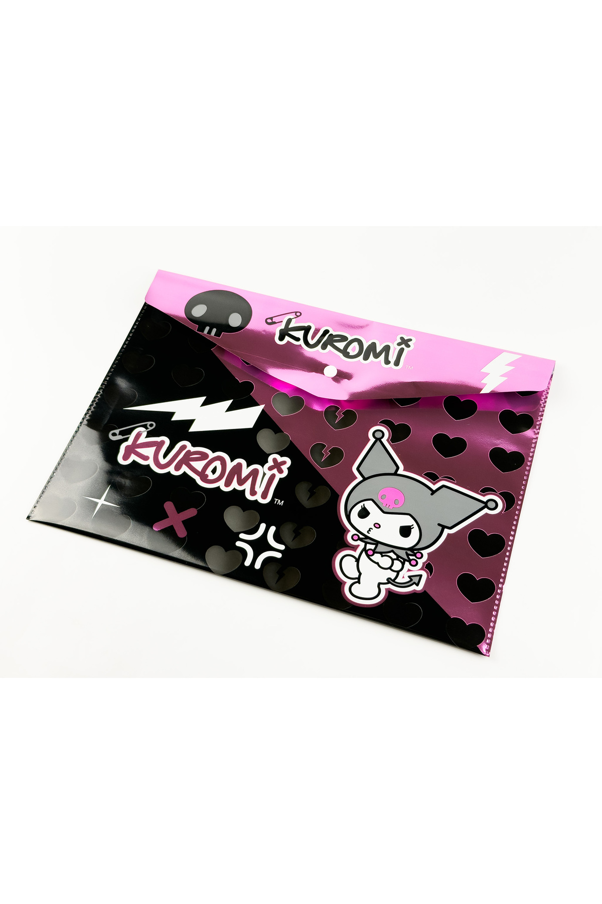 Hello Kitty Kuromi Lisanslı A4 Çıt Çıtlı Evrak Dosyası Okul Alışverişi, Kırtasiye Çıt Çıt Dosyalık