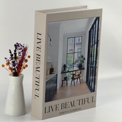 Kitap Görünümlü Dekoratif Kutu live beautiful dikey