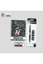 Beşiktaş Kırtasiye Seti Lisanslı Defter Versatil Kalem Uç Silgi Okul Çalışma Hediye Seti