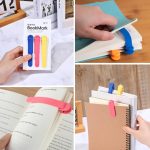 Renkli Kitap ayıracı 3 adet kitapların arasında