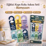 Ramazan temalı kapı kolu askısı seti