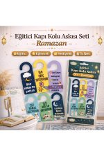 Ramazan temalı kapı kolu askısı seti