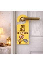 Ben oruç tutuyorumkapı kolu askısı