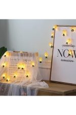 Metal Ananas Figürlü 10lu LED Işık Zinciri, Dekoratif Ev, Parti, Yılbaşı ve Oda Süsleme Aydınlatma - Görsel 4