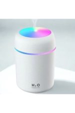 USB Bağlantılı Renkli Işıklı 300 ml Ultrasonik Hava Nemlendirici & Buhar Difüzörü, Aromaterapi