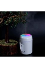 USB Bağlantılı Renkli Işıklı 300 ml Ultrasonik Hava Nemlendirici & Buhar Difüzörü, Aromaterapi - Görsel 4