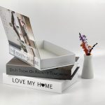 3 lü Kitap Görünümlü Dekoratif Kutu Seti, İskandinav Tarz Modern Ev Dekorasyonu- Set-3 - Görsel 3