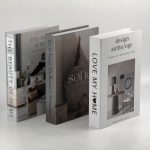 3 lü Kitap Görünümlü Dekoratif Kutu Seti, İskandinav Tarz Modern Ev Dekorasyonu- Set-3 - Görsel 2